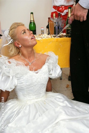 Cum on bride